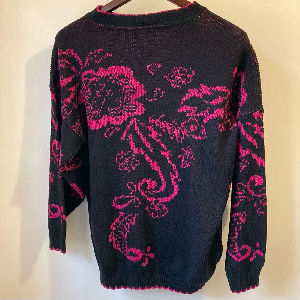 Funky Acrylic Sweater Large - Picture 4 of 5